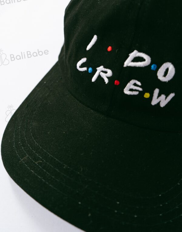 Sunset I Do Crew Black Hat