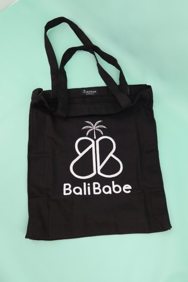 BLACK BALIBABE TOTE BAG