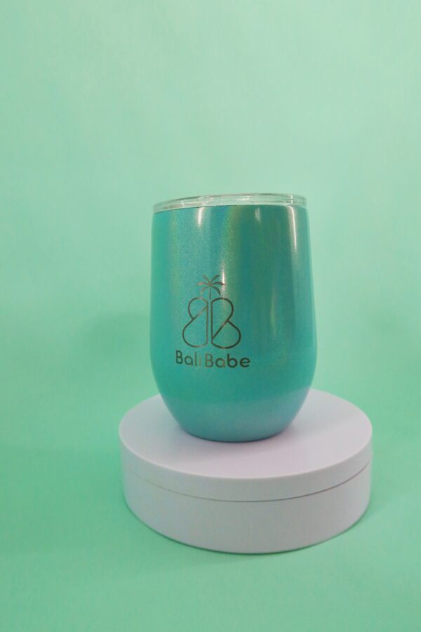 Mint Glitter Coffee Tumbler