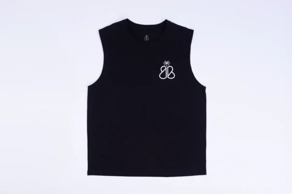 Man Oversized Black / Surf Singlet